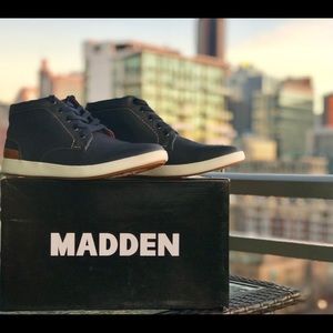 Men’s Blue Leather Madden Sneaker
